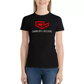 F1 - Charles Leclerc Cl Футболка Женская Одежда Футболка С Животным Принтом Для Девочек Винтажная Одежда Дизайнерская Одежда Женская Роскошь S чёрный