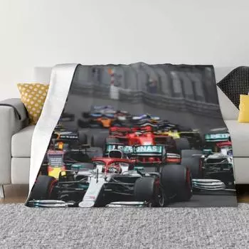 F1 Race Start Throw Одеяло Мягкое Плюшевое Плед Роскошное Одеяло Кровать Модное Одеяло 30x40in