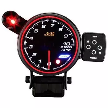 F50 Series Auto Gauge Japanese Motor 3.1 inches (80 mm) Tachometer, 0-10,000 RPM 3-Color LED 80mm