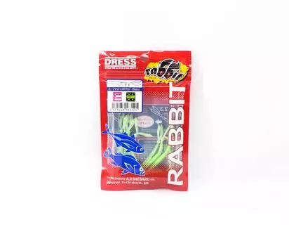 F Dress Soft Lure Rabbit 2,3 дюйма, 8 штук в упаковке, зеленое свечение (3125)