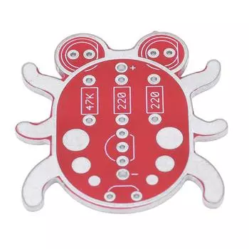 #F Weevil Eye DIY Kit Наборы для пайки с 2 светодиодами Сборка Подарок ручной работы Purple