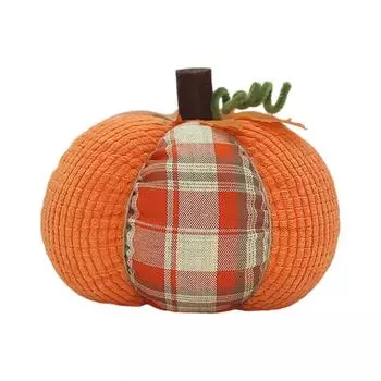 Fabric Pumpkins, Holiday Decorations, Decorative Ornaments, Plush Toys. One Size