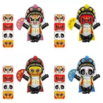 Face Change Opera Face Changing Doll Пластиковые игрушки для макияжа Opera Face Детские игровые принадлежности красный