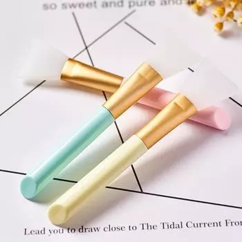 Face Mask Mask Mud Mixing Brush Facial Practical Silicone Makeup Convenient Tools Cosmetic Applicator 14cm белый