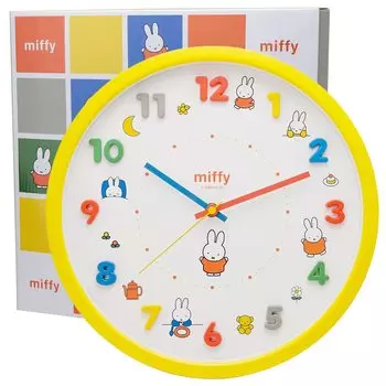 Factory Wall Clock Yellow Miffy Analog Silent Continuous Second Hand 2926222 T S жёлтый