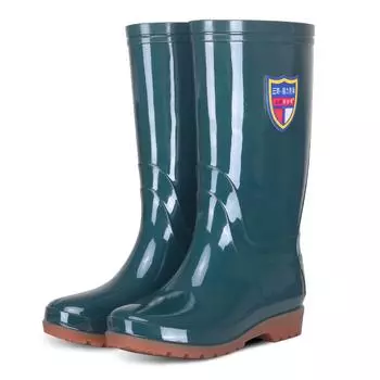Factory Wholesale Sales of Green Women s Waterproof Shoes Acid - Resistant Alkali - Resistant Wellington Planting Garden Boots 41 зелёный