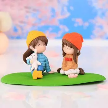 Fairy Garden Fairies Figurines Miniature Garden Accessories Outdoor Indoor Girls Sisters Yard Home Decoration Desk Decor