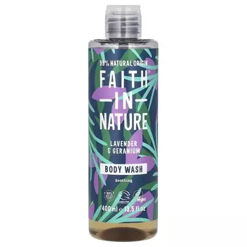 Faith in Nature, Body Wash, Lavender & Geranium, 13.5 fl oz (400 ml)