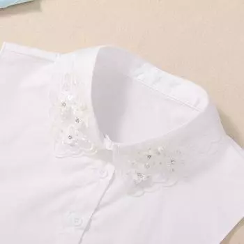 Fake Collar Women S Fake Collar Versatile Organza Fake Collar Spring And Autumn Sweater Decorative Collar Large Size Fake Shirt Collar