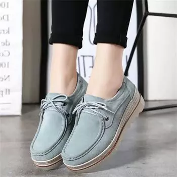 Fall Normal Leather High Quality Flats Sneakers Ladies Luxury Women s Shoes For Walking Sports Special Use Deals Sneachers 35