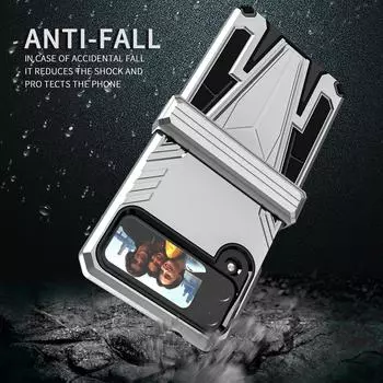 Fall Protection Folding Design Armor Case for Samsung Galaxy Z Flip 4 5G Flip4 Zflip4 Anti-Scratch Phone Accessories Cover for Samsung Z Flip 4