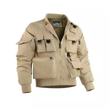 Fall Winter Men s Baseball Jacket Men s Casual Versatile Outdoor Cross-Country Sports Windproof Waterproof Jacket 6XL чёрный