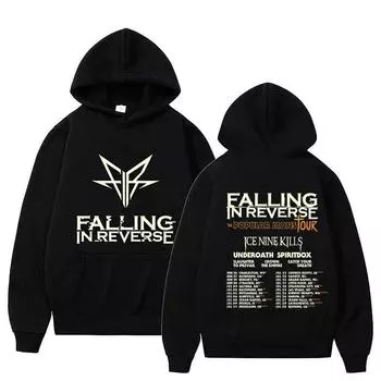 Falling In Reverse Популярная толстовка с капюшоном Mons Повседневная одежда Kawaii Athleisure Печатный дизайн для девочек Толстовки Смешная графическая одежда XS