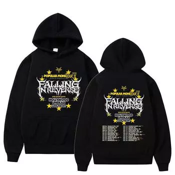 Falling In Reverse Популярные толстовки с графическим принтом Mons для женщин/мужчин Модные толстовки Осень Зима Пуловеры Одежда XS