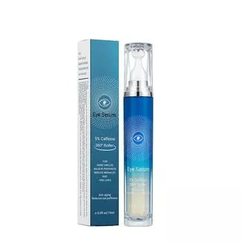 Falten Augen 5% Koffein Augen Creme Eye Roller Ball Creme Fr Augenringe Verblasst Feine Linien Entfernen Augen Taschen 15 мл синий