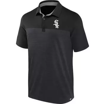 Fanatics Fundamentals Poly Heathered Mesh and Solid поло с короткими рукавами M