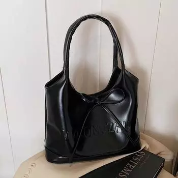 Fancy Large Capacity Red Bag Female 2025 New Arrival Spring and Summer Shoulder Tote Bag Light Luxury Minority Bridal Wedding Bag A black