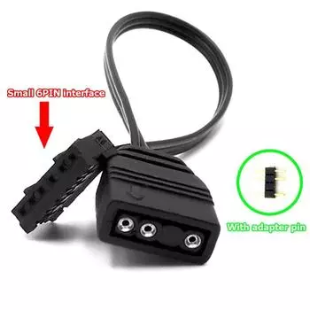 Fans Fan Converter Cable Fan Controller Adapter Cable 3pin To 4pin 6pin Adapter Fan 3pin Fan Cable 4PIN
