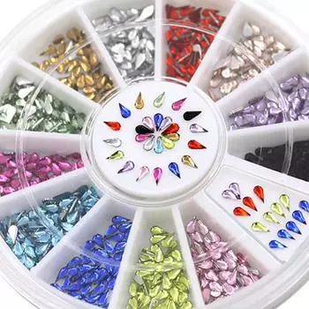 Фантастическая капля воды DIY Nail Art Советы Маникюрное украшение Колесо