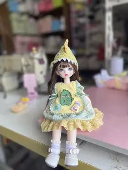 Fantasy Angel 1/6 BJD кукла Гера Элегантная леди в платье «рыбий хвост» с волнистым подолом Шарнирные куклы