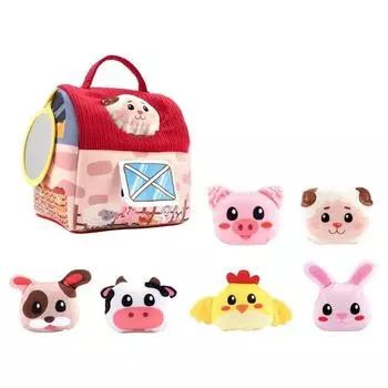 Farm Simulated Baby Soft Plush Animals Cute Animals Cognition Doll Festival Party Decor Farm Animals