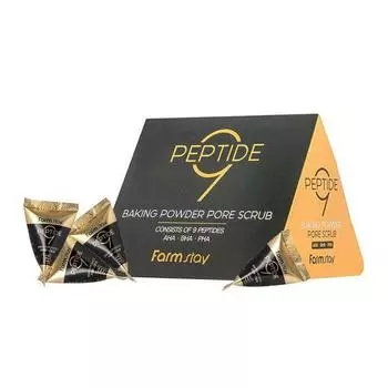 Farm Stay Peptide 9 Baking Powder Pore Scrub 25pcs AUTHENTIC STORE