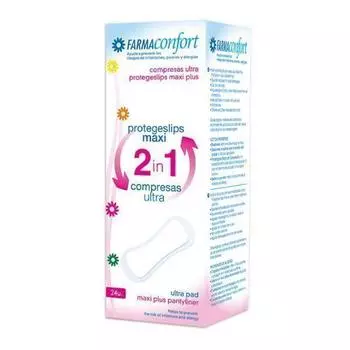 FarmaConfort Ежедневные прокладки Maxi 2в1 Гигиеническая прокладка Ultra 24 шт.
