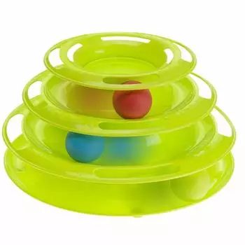 Farplast Игрушка для кошек Twister Игрушка для кошек Мяч зелёный