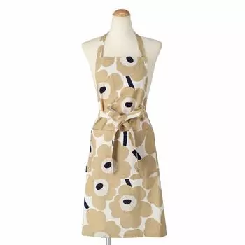 Фартук Marimekko Pieni Unikko x Бежевый x Темно-синий 069907 185 Молочно-белый 83,5 см [Б/у]