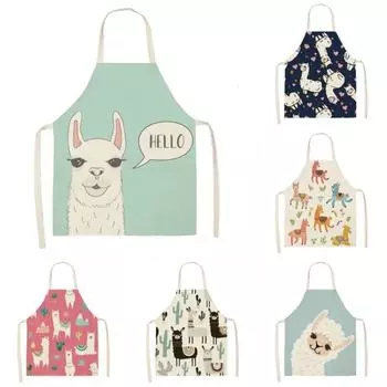 Фартук с рисунком из мультфильма, милый девчачий фартук для кухни с сердечками, фартук для уборки для взрослых, детский декоративный нагрудник с защитой от обрастания 45X56