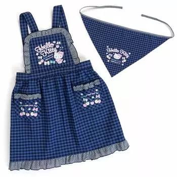 Фартук Sanrio Hello Kitty Kids с треугольной лямкой 110 см (Проверьте) синий