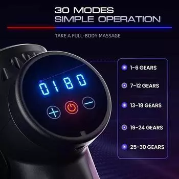 Fascia Gun Carbon Multi Force Adjustment Impact Massage для глубоких мышц Зарядка USN Удобное и быстрое расслабление мышц Type C Charge