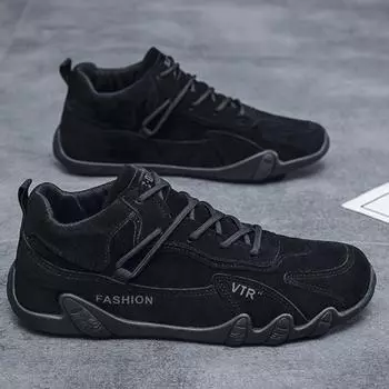 Fashion 2024 Men s Sneakers Outdoor Comfortable Hiking Shoes Flat Bottom Tooling Shoes Fashion Casual Men s Shoes Zapatos Para Hombres 39 серый