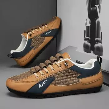 Fashion 2024 Running Shoes for Men Super Lightweight Walking Jogging Sport Sneakers Athletic Zapatillas Trainers Vulcanized Shoes 39 хаки