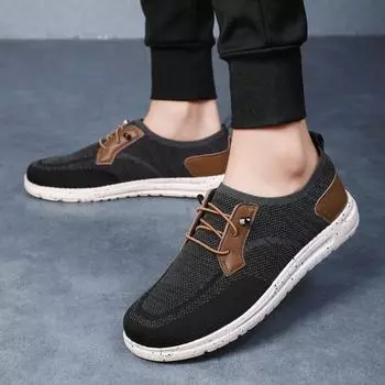 Fashion 2024 Spring Summer Men s Casual Leather Elegantes Upscale Loafers Men Shoes for Men Man Breathable Lazy Mules Driving Shoes 39 чёрный
