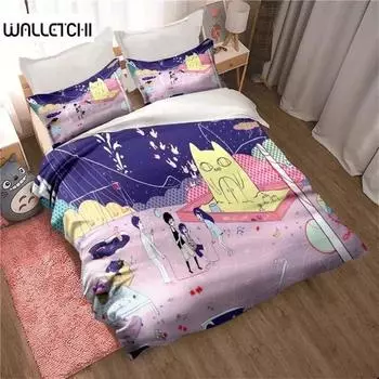 Fashion 3D Printed Anime Omori Bedding Set All Seasons Double Duvet Cover Set Twin King Size Bedclothes Home Textile 70x133cm 2pcs