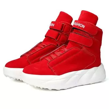 Fashion Autumn New Red Men s Casual Sneakers Designer High top Skateboard Shoes Men Platform Fashion Sneakers Men Street Sports Shoes 39