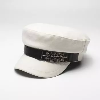 Fashion Berets Autumn Winter Hat Cap For Women British Vintage Painter Octagonal Hat Chain Decoration Black Baseball Cap Hip Hop