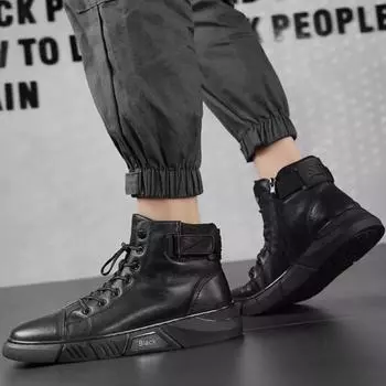 Fashion Boots for Men Warm Winter Casual With Fur Man Shoes Vintage Classic High Quality Non Slip Low Price Size 44 Footwear Fashion New 39