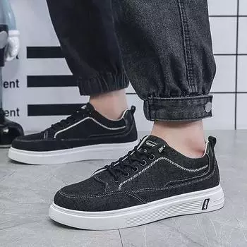 Fashion Canvas Work Sneakers Leisure Man Shoe Korean Style Offer Fashion 2024 Trends Casual Shoes For Men Cheap Clearance Liquidation 39