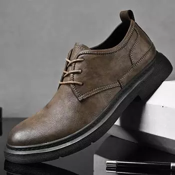 Fashion Comfortable Leather Men Shoes Casual Men Loafers Qulity Split Leather Shoes Men Flats Hot Sale Moccasins Shoes Plus Size 38-46 38 чёрный