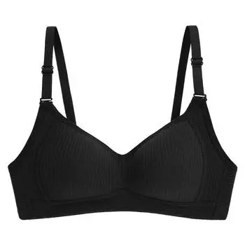 fashion Cotton girls underwear breathable thin comfortable bra cute student comfortable small chest bra 70A белый