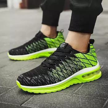 Fashion Couple Sports Shoes Women Breathable Mesh Air Cushion Running Shoes Mens Outdoor Platform Comfortable Sneakers Unisex 38 красный