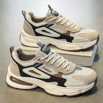 Fashion design autumn and winter new men s casual sports shoes soft sole increase sports skateboard shoes lace-up walking shoes 44