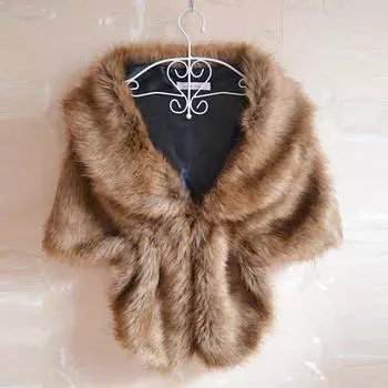 Fashion Elegant Bridal Wedding Faux Long Shawl Stole Wrap Scarf
