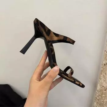 Fashion Elegant Summers Open Toe Women Slippers Open Toe High Heel Slides Shoes Ladies Outdoor Beach Vacation Sandalias Size 35(foot 22.5cm) бежевый