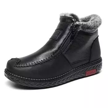 Fashion Fashion Women s Cotton Shoes Comfort Soft Womens Snow Boots Winter Anti-slip Plush Warm Women Boots Botas De Invierno Para Mujer 34 красный