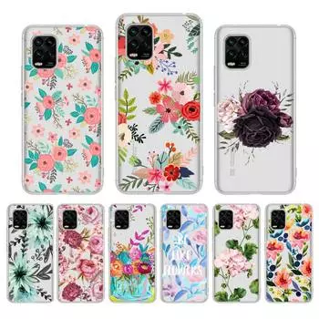Fashion Flower Phone Case For Redmi Note 5 7A 10 9 8 plus pro 9A K20 for Xiaomi 10Pro 10T 11 Capa Redmi 7