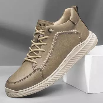 Fashion Genuine Leather Men s Boots Winter Platform Warm Fur Ankle Short Lace Up Novelty Concise Casual Work Shoes Botas Mens Sneakers 37