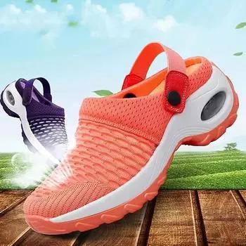 fashion Ladies Summer Platform Sandals Women Mesh Sneakers Breathable Slip on Buckle Strap Female Beach Outdoors Shoes Woman 35 чёрный